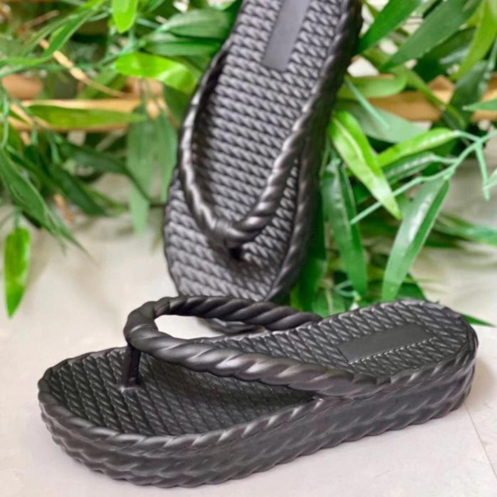 Promoção Chinelo Feminino Nuvem tamanco trançado plataforma ortopédico confortável promoção