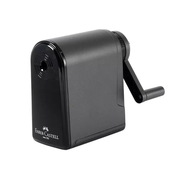 Apontador Faber-Castell Para Lápis a Manivela Com Ajuste de Espessura Profissional em Oferta na Shopee