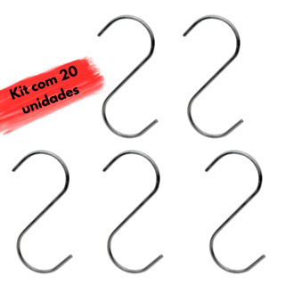 20 Ganchos De Aço Para Vaso Suspenso Jardim Vertical Gancho Jardim em Oferta na Shopee