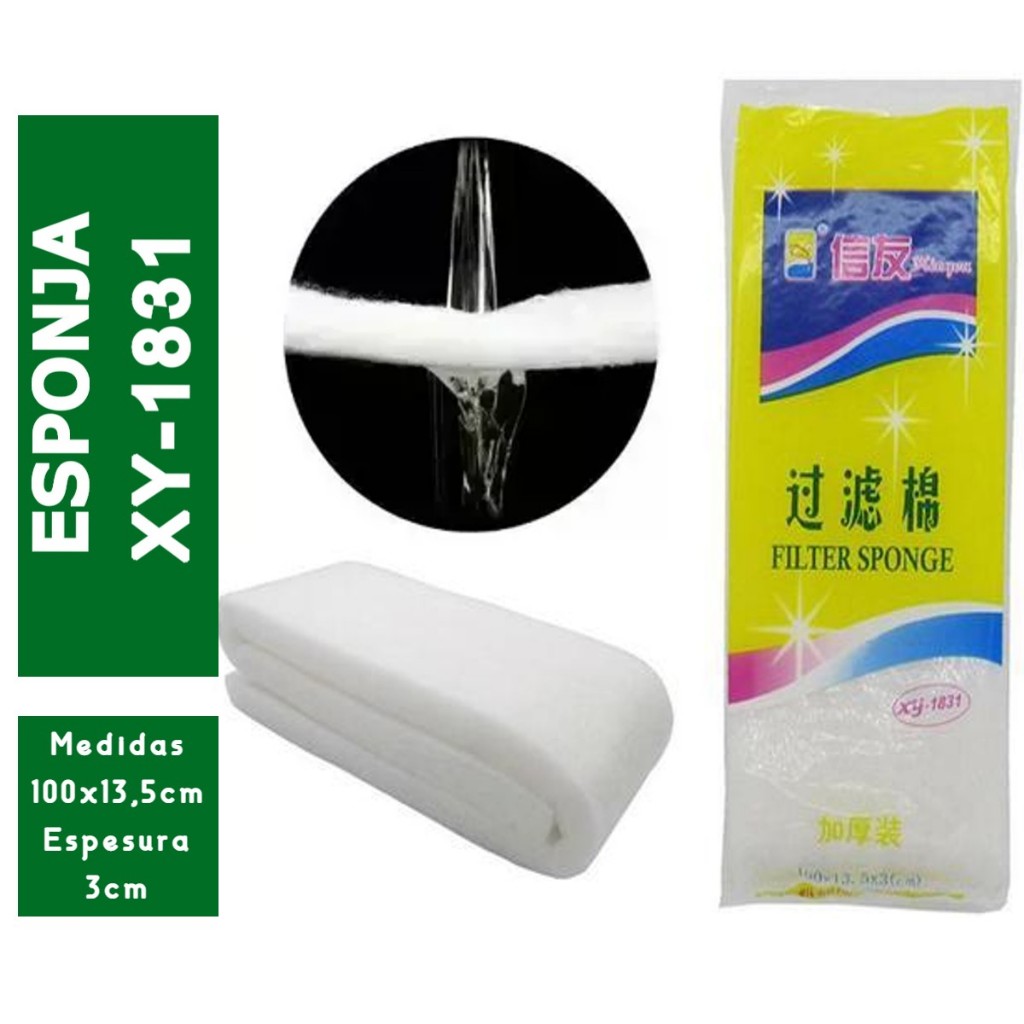 Esponja Para Filtragem 100 x 13 x 3 Cm Lavavel Para aquarios Xy-1831