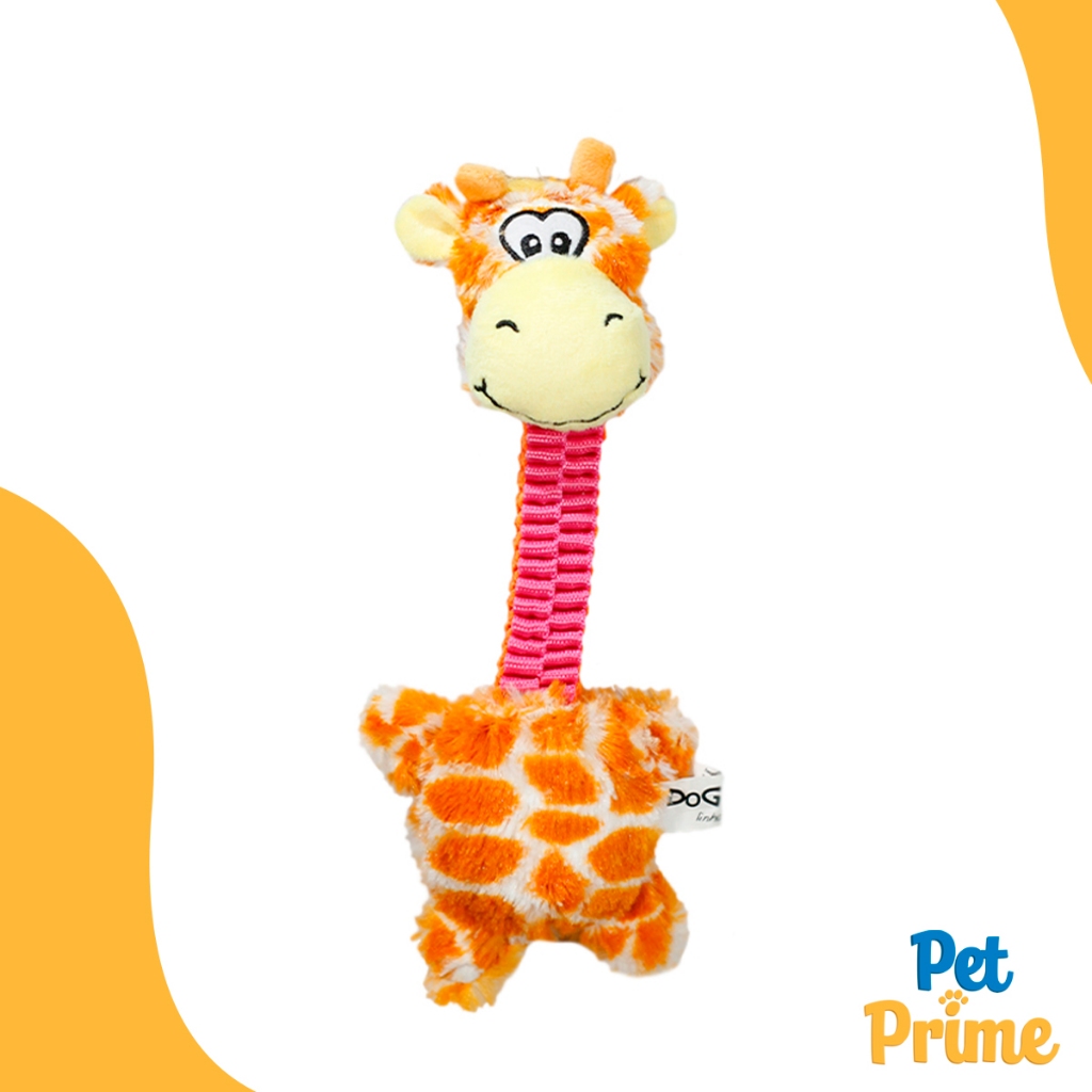 Brinquedo Pelucia Girafa Girafinha com Mordedor para Cachorros e Gatos em Oferta na Shopee