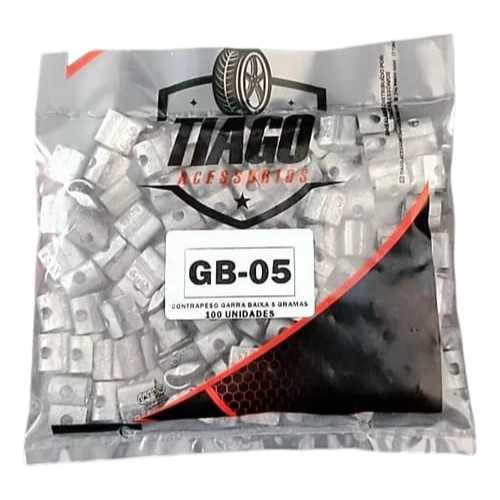 Chumbo Balanceamento Contra Peso Garra Baixa 05g 100 Un