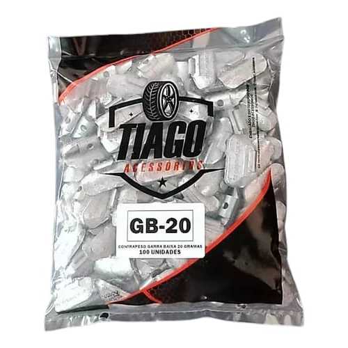 Chumbo Balanceamento Contra Peso Garra Baixa 20g 100 Un em Oferta na Shopee