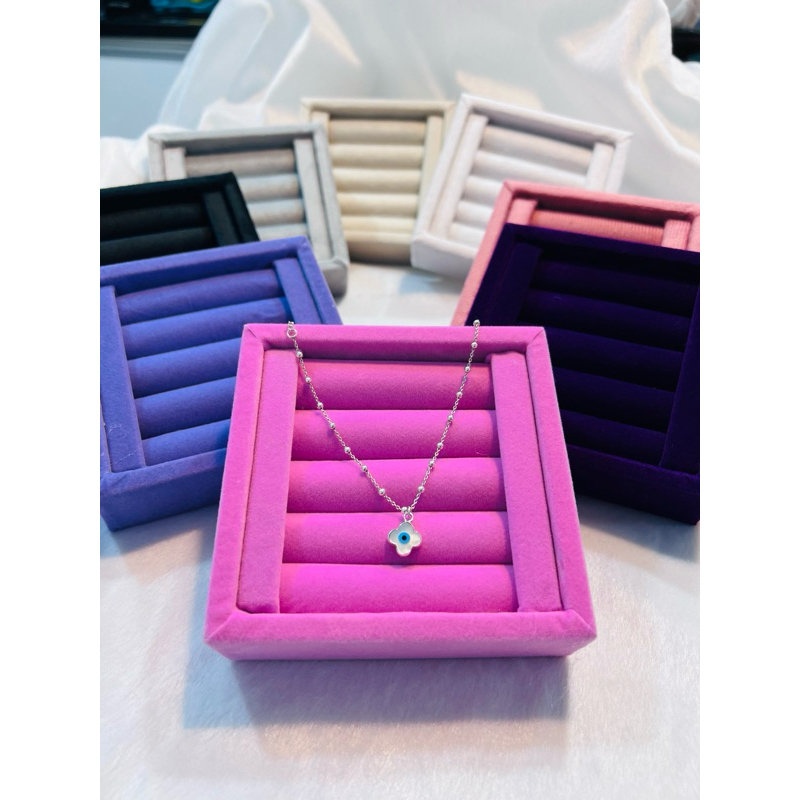 Bandeja Expositor Mostruario Para Joias Semijoias Aneis Piercings Em Veludo Suede O Queridinho Das Blogueiras