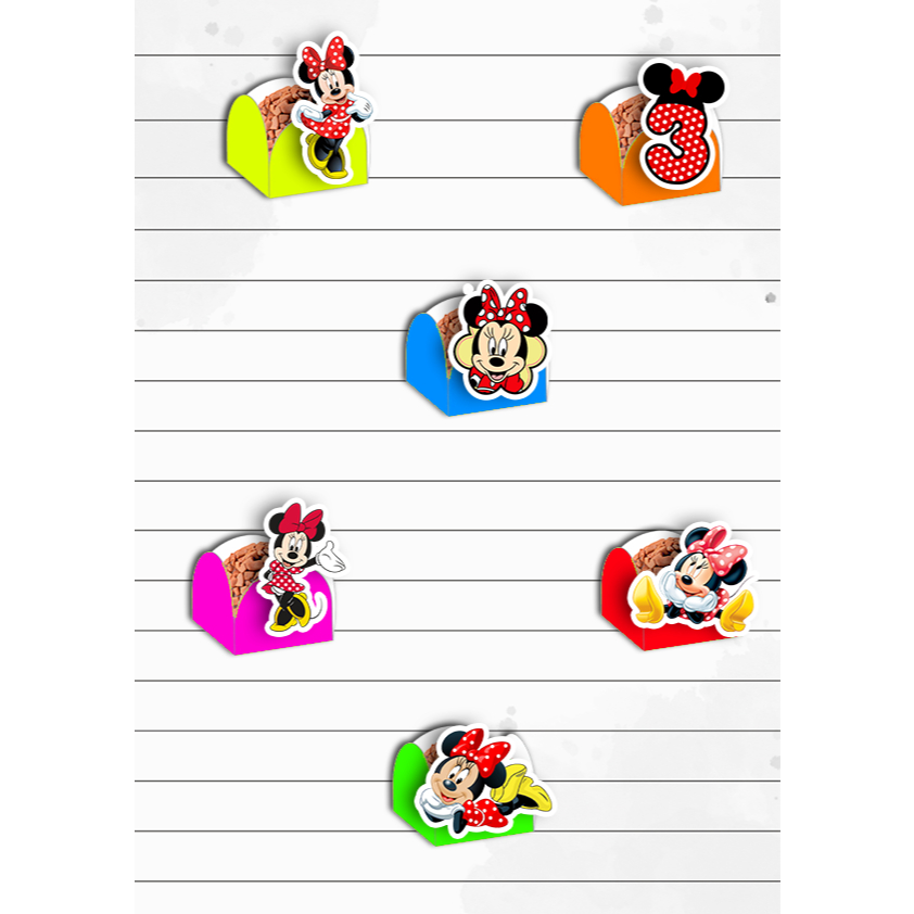 50 Forminha para Docinho Minnie