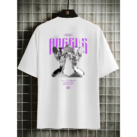 Camiseta Streetwear Overfly Camisa Anjos Skatista Unissex Lançamento Algodão