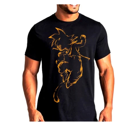 Camiseta Dragon Ball-z Goku malha 100% algodão