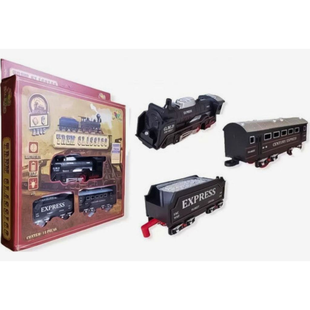 Trem Classico locomotiva 1 trem 2 locomotiva