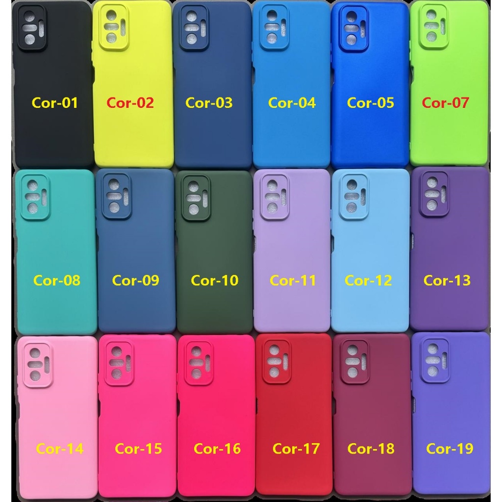 Capa Capinha Anti impacto Para Celular Redmi Note 10 Pro / Max 4G - Com Interior Aveludado de Silicone - 014XM / CP 014