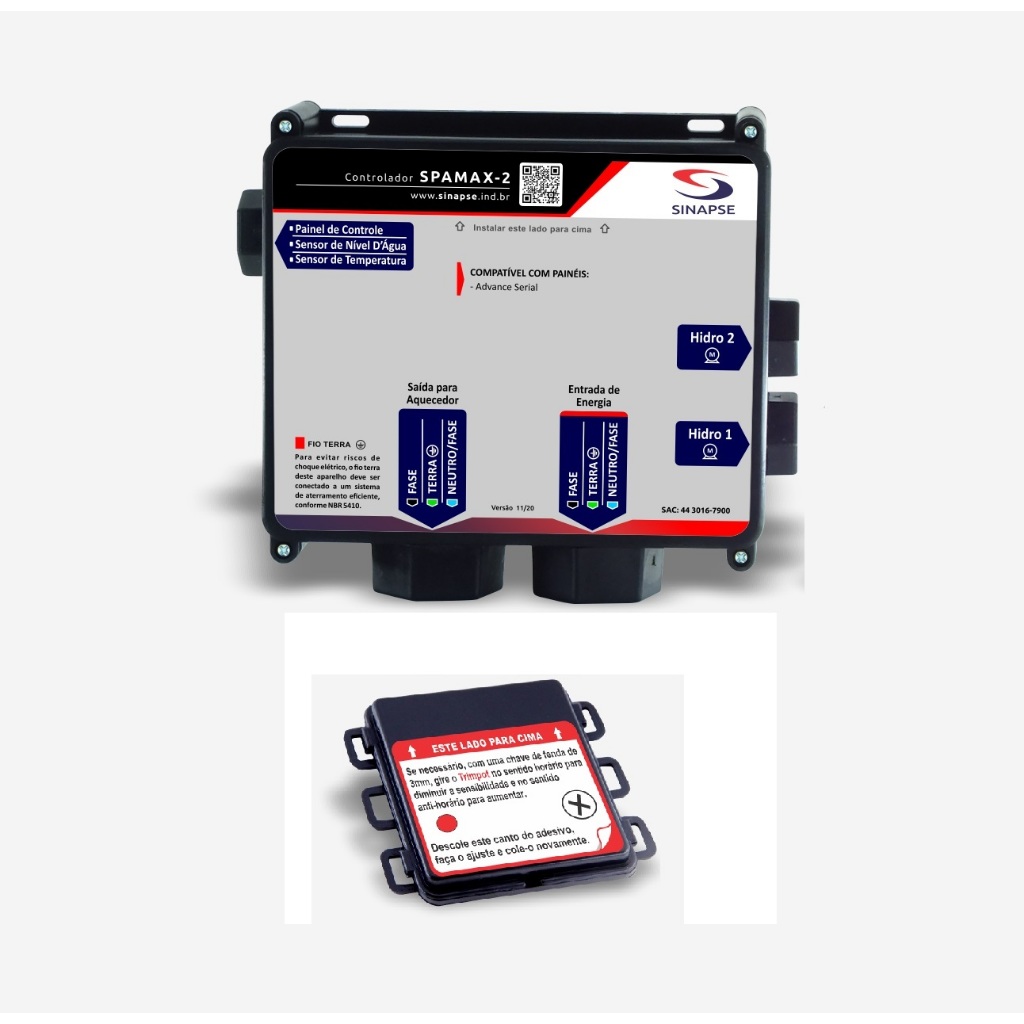 Caixa Comando fonte Aquecedor Advance Serial SPAMAX-2 Sinapse 5000w 8000w