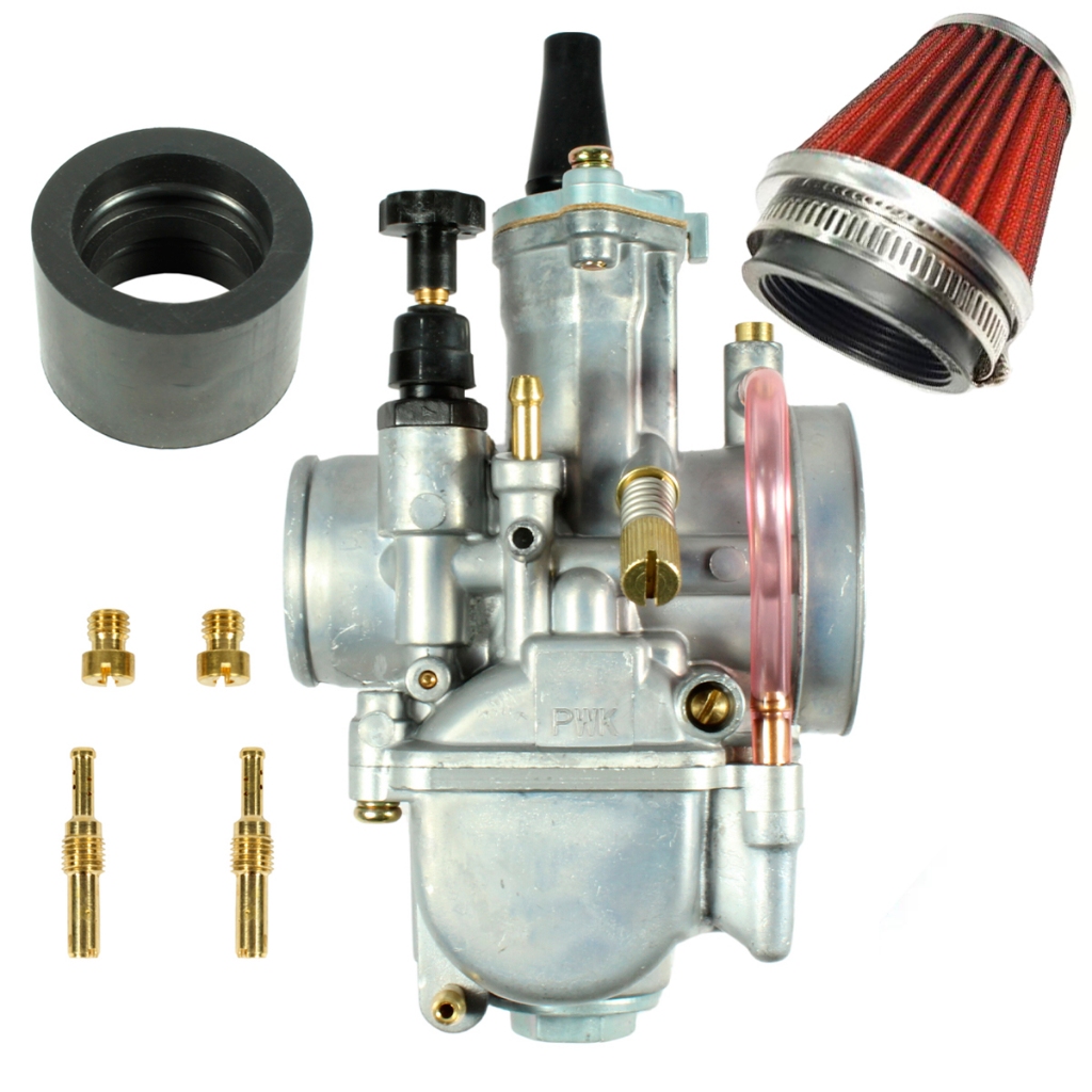 Carburador modelo Koso XT225 TTR230 TDM225 30mm com powerjet e filtro de ar esportivo