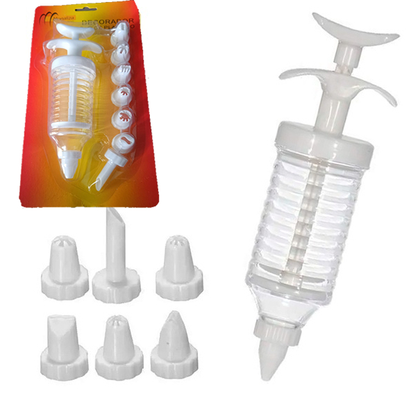 Kit Confeiteiro Decorador De Bolo E Outros Com 8 Bicos