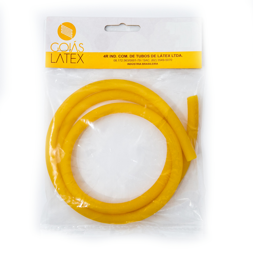 Garrote Tubo de Látex Amarelo Número 202 Com 1 Metro Goiás