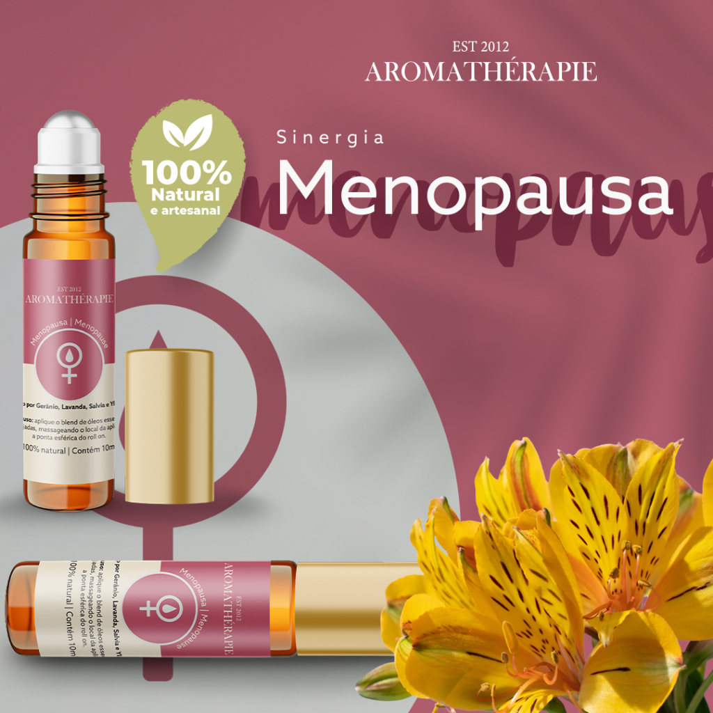 Aromaterapia Menopausa Natural Blend Óleos Essenciais Aromathérapie