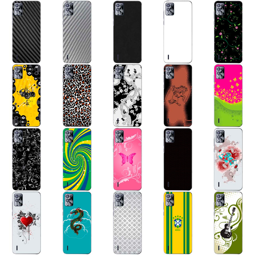 Capa Adesivo Skin349 a 368 Verso Para Positivo Twist 5 Max S650