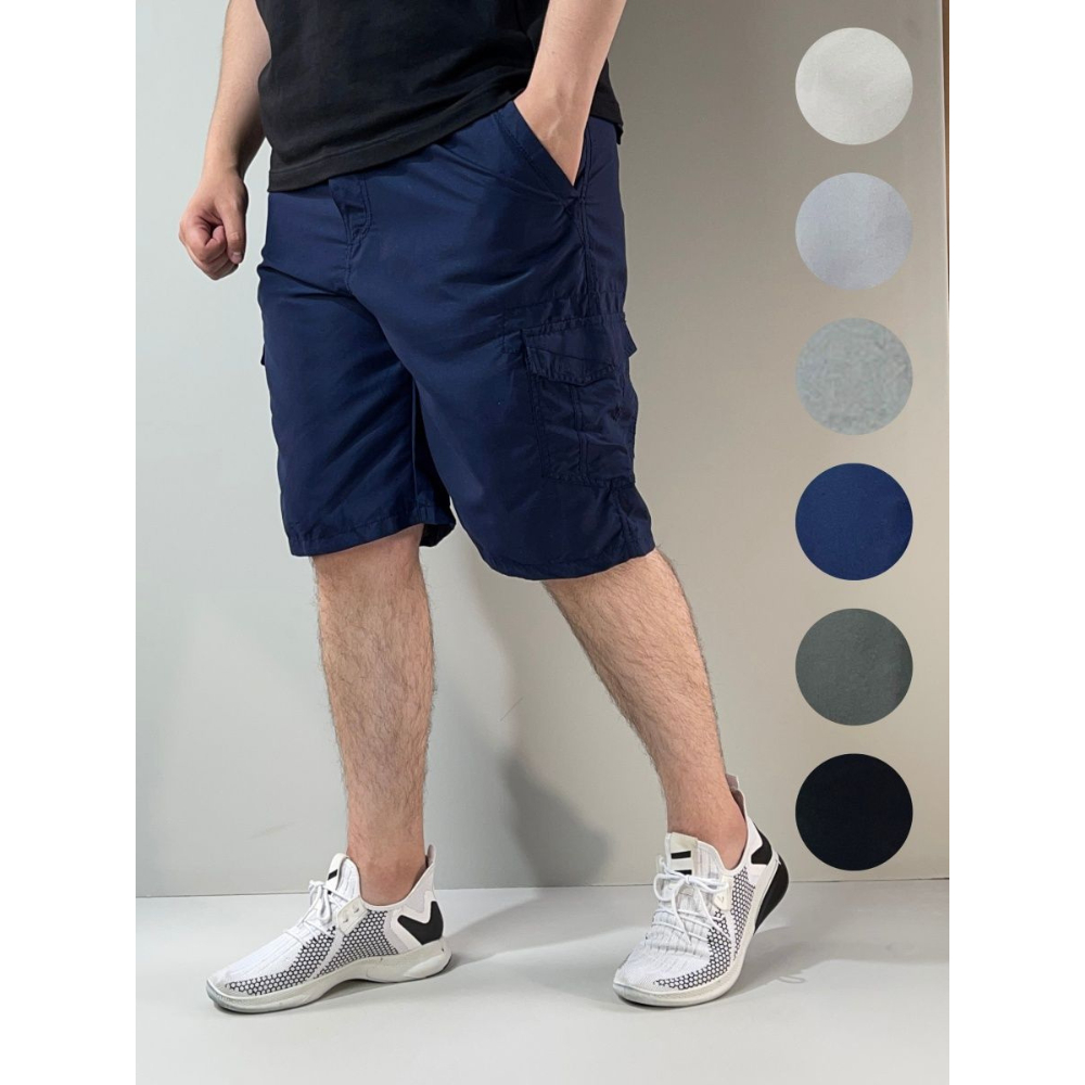 Kit 2 ou 3 Bermuda Cargo Tactel Masculina Plus Size Elástico Poliéster Fresquinho Respirável Confortável Cabe Celular