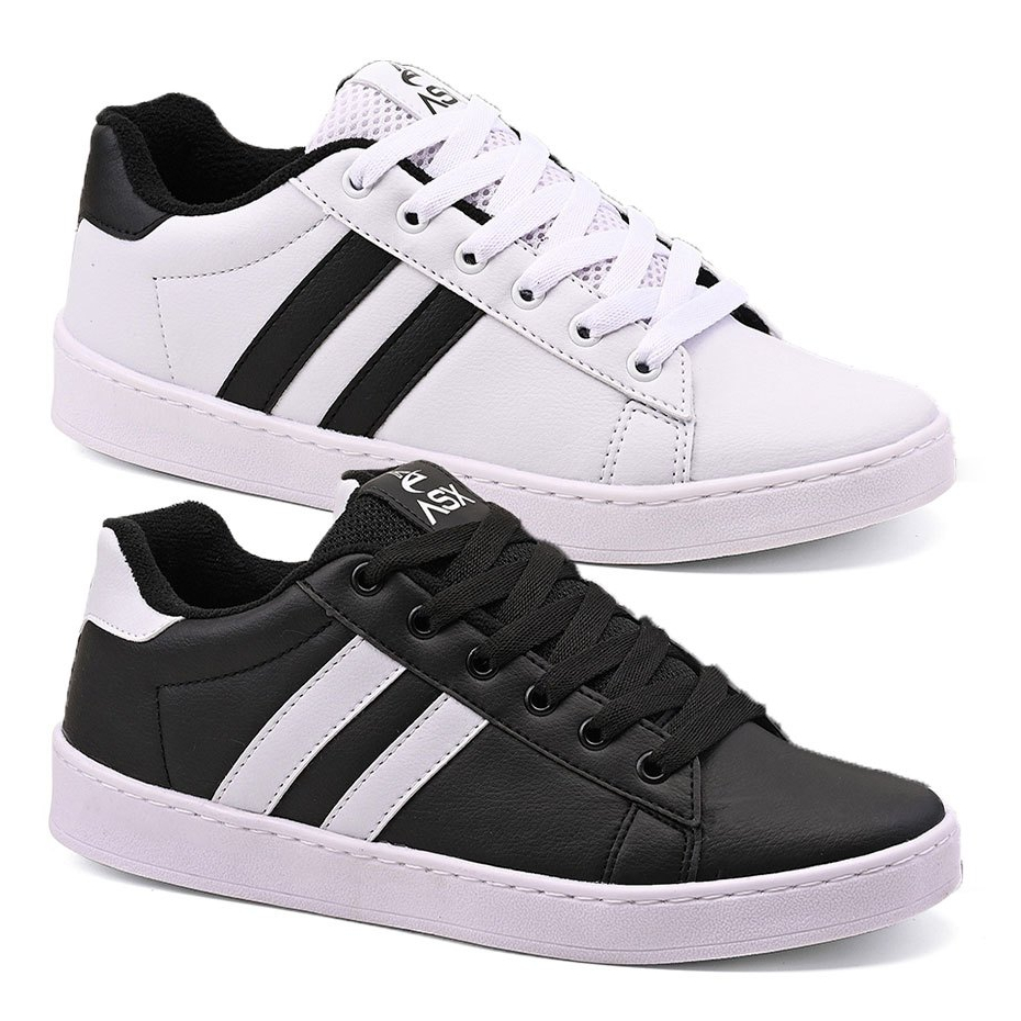 Kit 2 Tênis Unissex Masculino e Feminino Casual Super Confortável Linha Premium em Oferta na Shopee