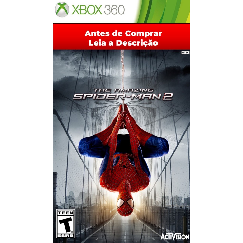 Jogo The Amazing Spider-Man 2 para Xbox 360 em Legendado Português PT-BR Mídia Física