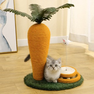 Brinquedo Para Arranhar Gato Sisal Árvore Atividade Cenoura em Oferta na Shopee