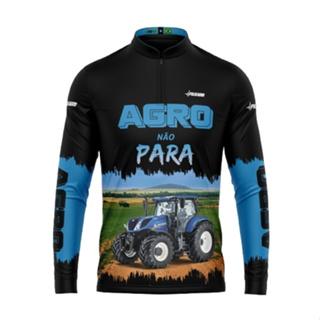 Camisa Camiseta Agro Masculina Proteção Solar Dry Fit Uv50+ em Oferta na Shopee