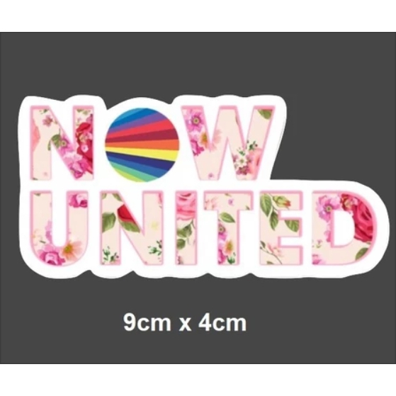 Adesivo Now United Florido Flores POP Música Banda Menina Carro Símbolo Meninas