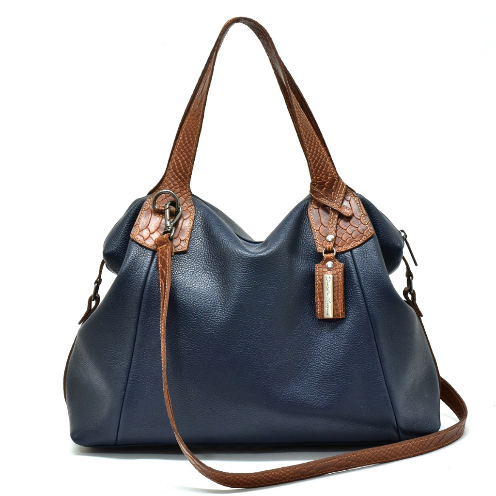 Bolsa feminina grande couro legitimo macio em Oferta na Shopee