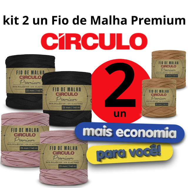 KIT 2 UNIDADES FIO DE MALHA PREMIUM CÍRCULO (semelhante ao fischer) em Oferta na Shopee