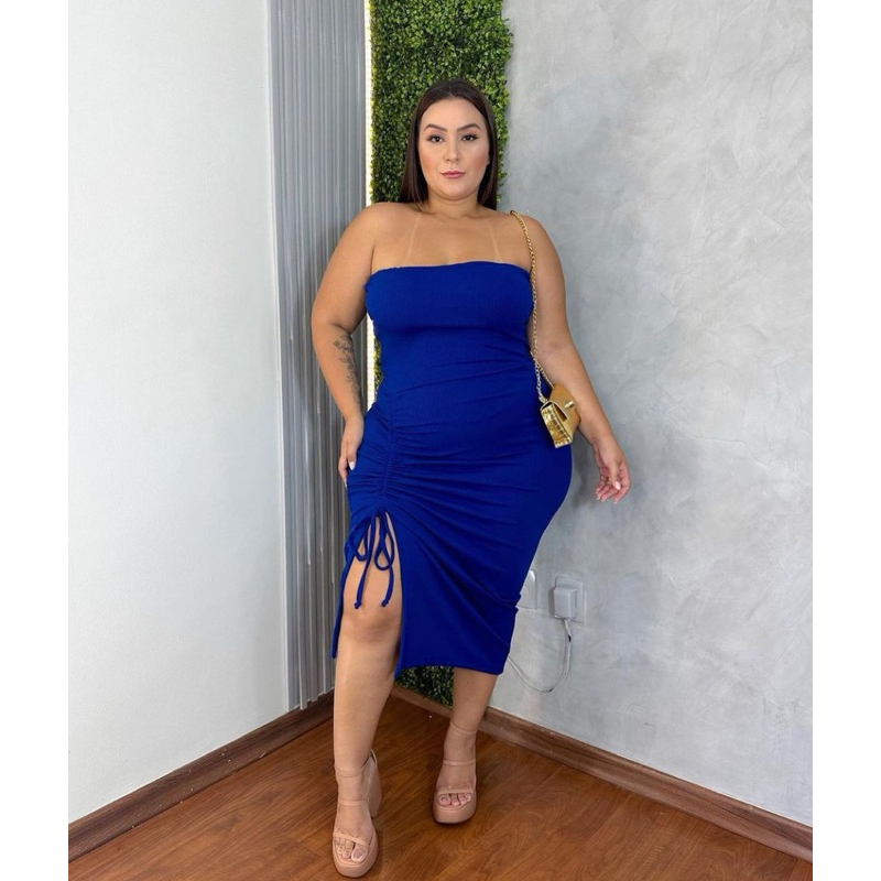Vestido Ariel Plus Size fim de ano/ festa/natal/ano novo/brilho/bory/curve/fashion/balada/casamento/madrinha/ Manguinha/ Festa Tarde/ Tardizinha/ Leve/Nao marca