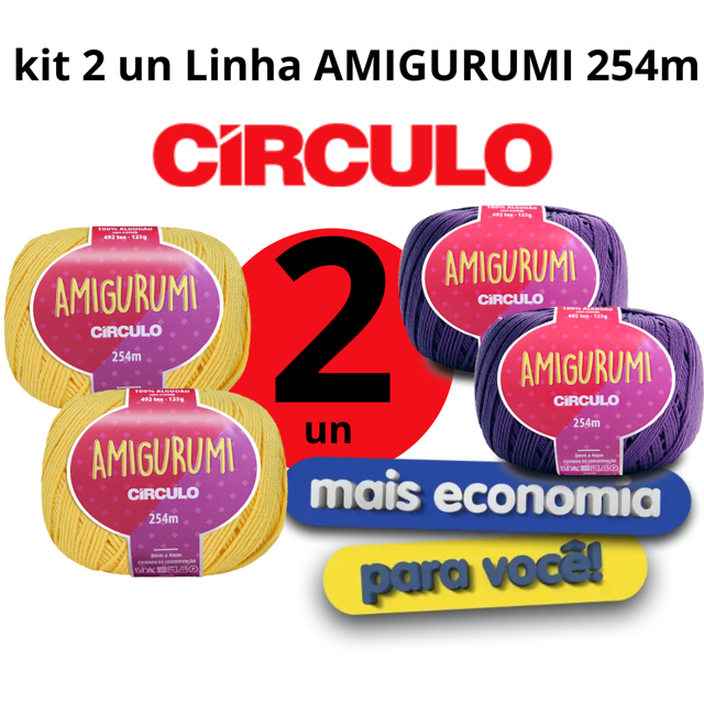 Kit 2un AMIGURUMI CÍRCULO 254m