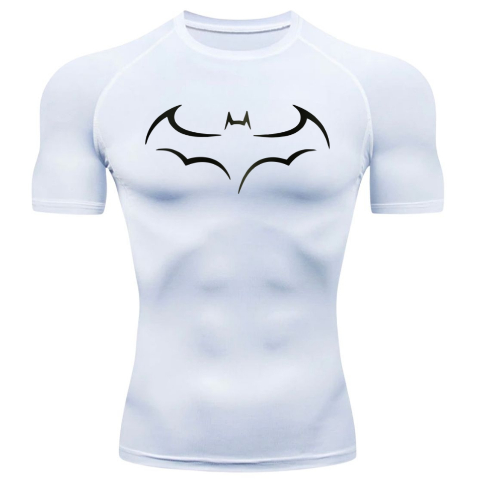 Camisa Camiseta Apertada Compressão Treino Academia do Batman 2 em Oferta na Shopee