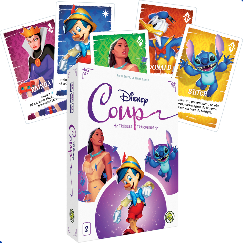 Coup Disney Truque Traiçoeiros Jogo De Cartas Grok Games Português