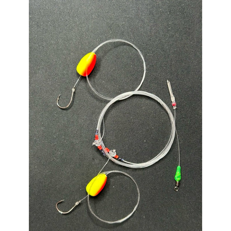 Chicote para PAMPO com 2 Pernadas e Atrativo – Pronto para Pesca!