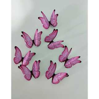 Apliques de Borboletas Duplas 2x3cm/apliques para bolos/lembranças/decoração/mimos em Oferta na Shopee