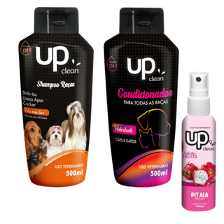Kit Shampoo Para Cachorro Shampoo Raças Shih Tzu/Lhasa/Cocker 500ml + Condicionador Raças 500ml em Oferta na Shopee