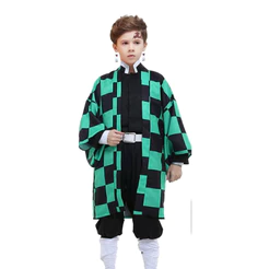 Manto Capa Tanjiro Kamado Demon Slayer infantil