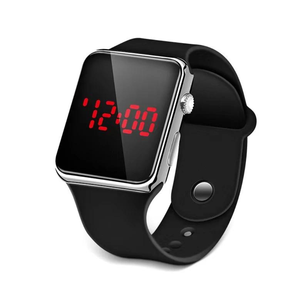 Novo relógio Estilo Quadrado Relógio digital Eletrônico Relógio Eletrônico Esportivo Relógio Eletrônico Moda