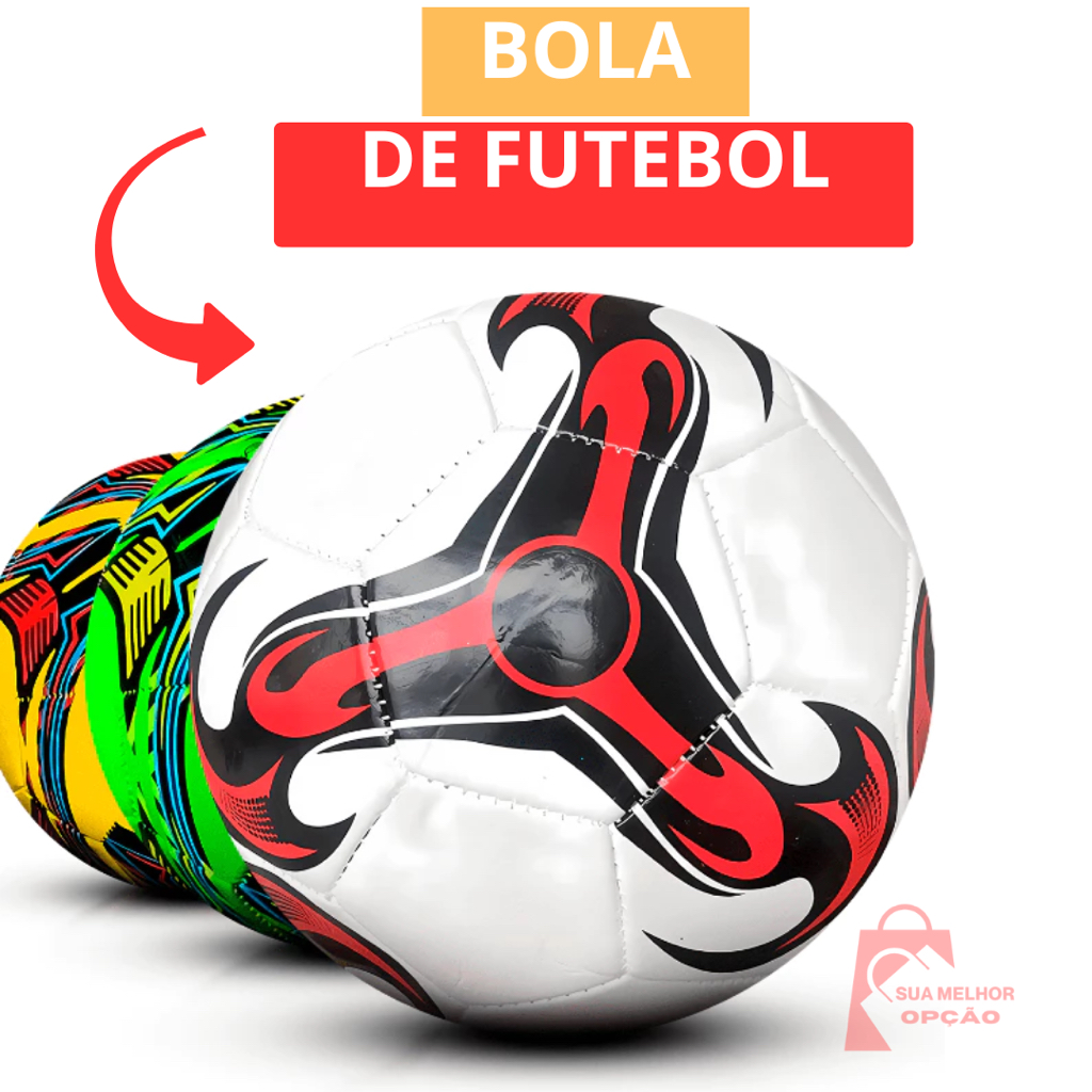 Bola De Futebol De Couro Para Campo Costurada Número 5