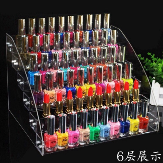 Caixa Acrílica Porta Organizadora esmalte em  cosméticos,batom, brilho labial, prateleira ...