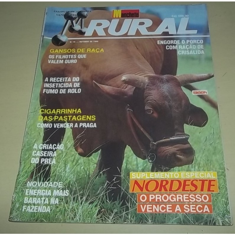 Revista Manchete Rural nº 19 - Outubro de 1988 - Cigarrinha das Pastagens