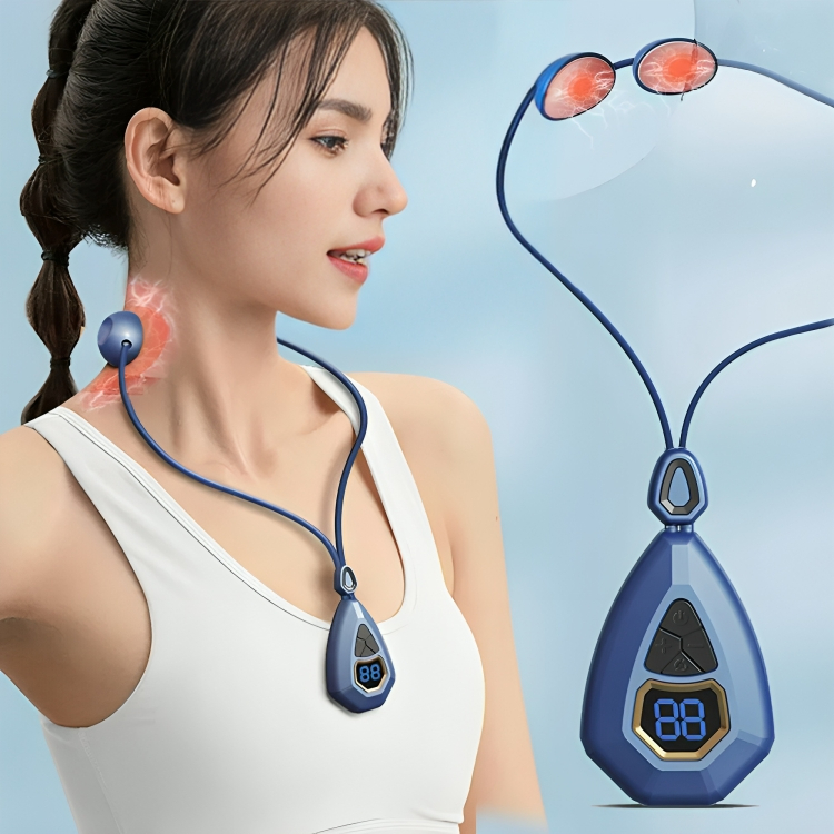Massageador de Pescoço Elétrico Pingente Alívio Dor Pendurado Massagem Inteligente Portátil Massageador de Pescoço Massageador Elétrico
