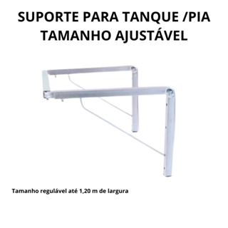 Suporte de Parede Para Tanque e Pia Tamanho Ajustável em Oferta na Shopee