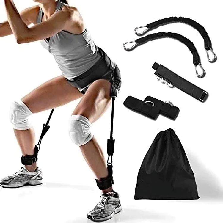 Kit Elástico Para Treinamento de Corrida Elástico Exercícios Impulsão Treino Funcional Saltos Elástico Para Corrida