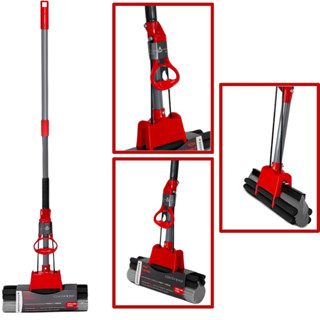 Mop Esponja Esfregão Rodo Magico Para Limpeza Em Geral Vermelho
