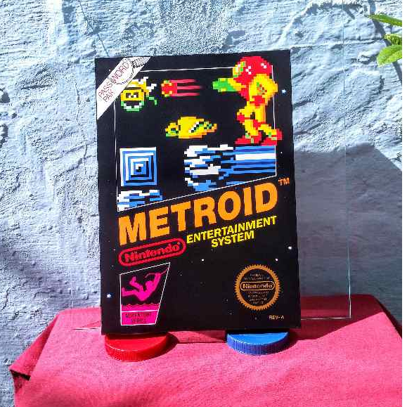 Quadro Nes Metroid A3 espessura 1,5 cm