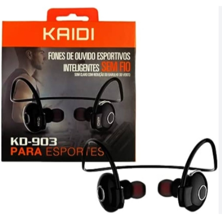 Fone De Ouvido Bluetooth Sem Fio Kaidi Kd903 - Ideal P/Esportes - Corrida Academia Bike em Oferta na Shopee