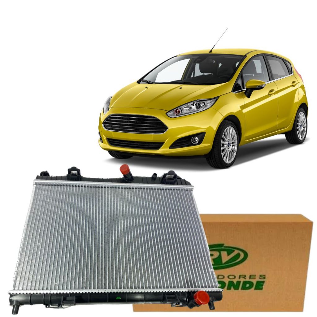 Radiador Água Ford New Fiesta 1.5 1.6 16v Com Ar - Spare Parts and Accessories for Vehicles
