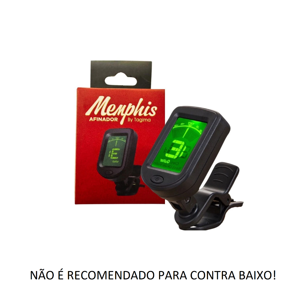 AFINADOR CLIP Cromático Memphis TAGIMA - Profissional