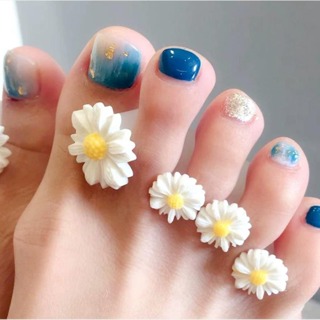 8 Pçs de Separador de Dedo dos Pés Silicone Decorado Flor e Pérola Para Casa E Salão Aplicação Pedicure em Oferta na Shopee