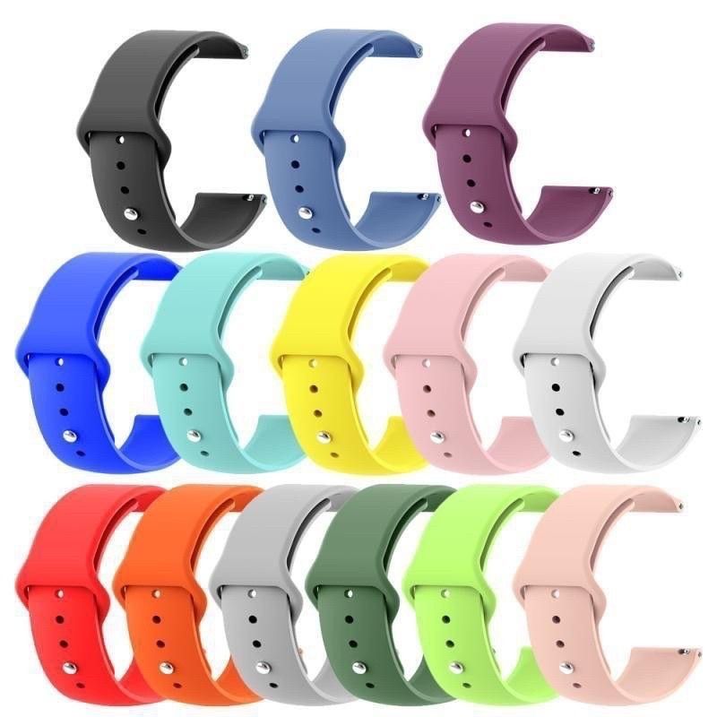 KIT 3 Pulseira de 20mm para Smartwatch Amazfit GTS 4/3/2 Bip 3 Pro / Bip U Pro / GTR MINI Silicone