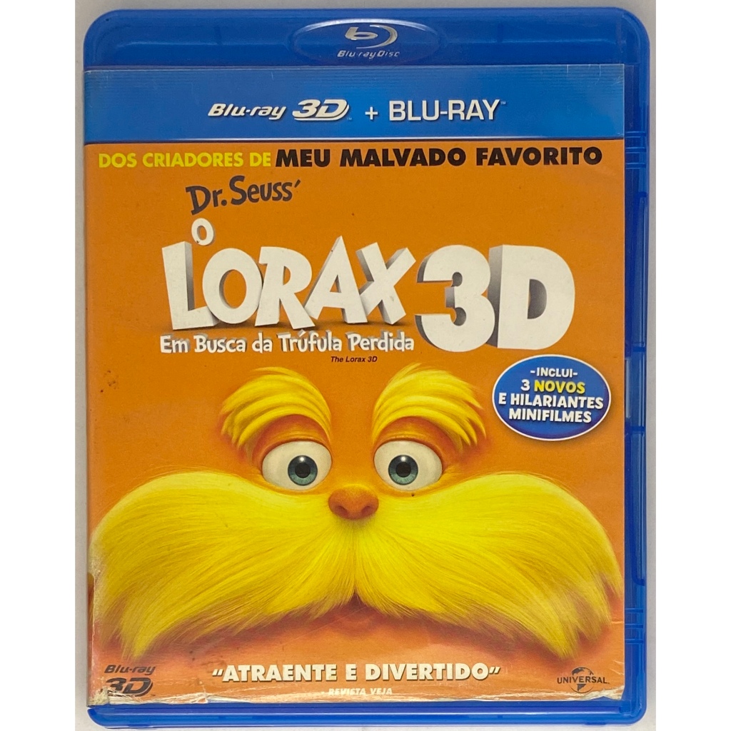 O Lorax: Em Busca da Trúfula Perdida - Blu-ray 3D Original
